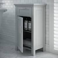RiverRidge Somerset Collection Single Door Floor Cabinet, Gray