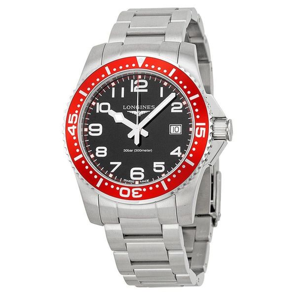 Longines Men's L36894596 'HydroConquest' Stainless Steel Watch. Opens flyout.