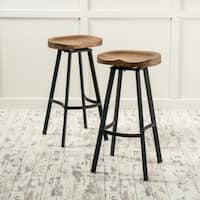 Albia 32-inch Swivel Barstool (Set of 2) by Christopher Knight Home - N/A