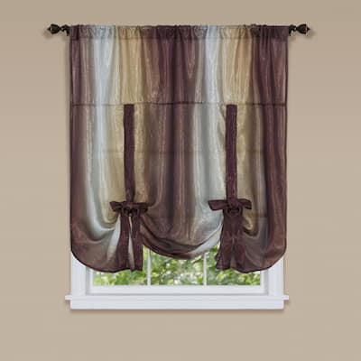 Achim Ombre Window Curtain Tie Up Shade - 50 x 63