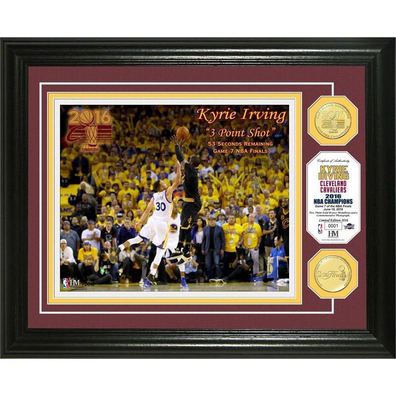 Kyrie Irving 3PT Shot NBA Finals Bronze Coin Photo Mint Bed Bath