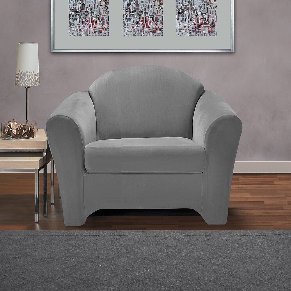 CoverWorks Eastwood 2-piece Stretch Chair Slipcover - Overstock - 12091575