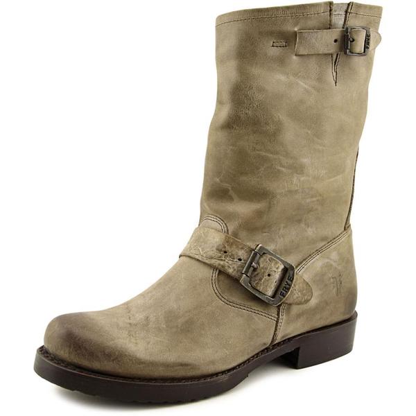 womens grey leather boots