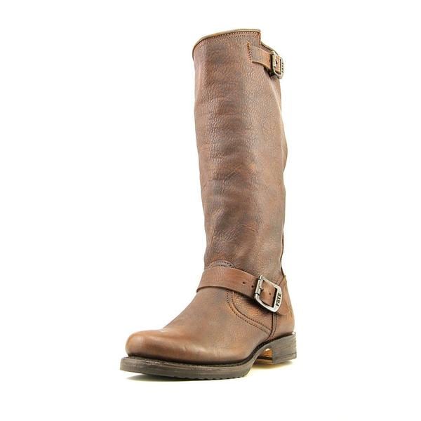 Frye Women's Veronica Slouch Brown Leather Mid-calf Boots - Free
