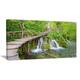 Cascades in Plitvice Lakes - Landscape Photography Canvas Print - Green ...