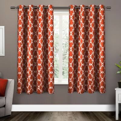 Buy Orange Trellis Curtains Drapes Online At Overstock Our