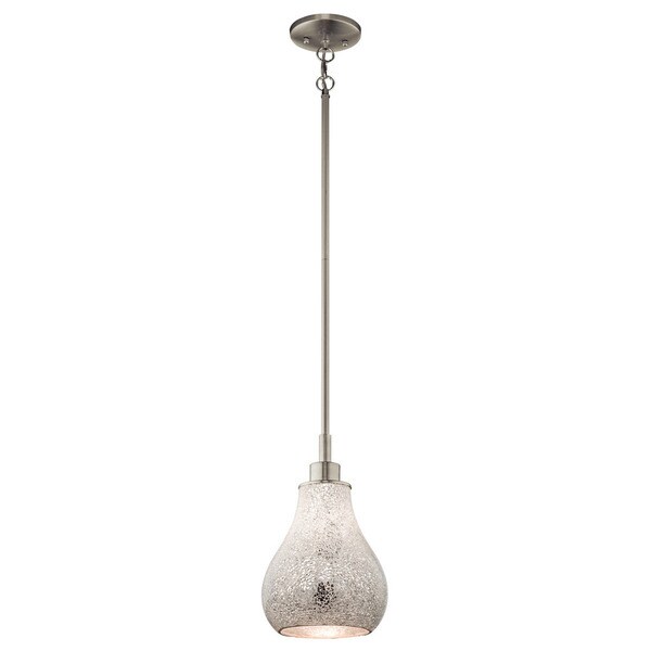 Kichler Lighting Crystal Ball Collection 1 Light Brushed Nickel Kichler Lighting Crystal Ball Collection 1 Light Brushed Nickel Mini Pendant