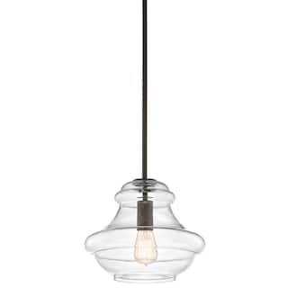 Kichler Lighting Everly Collection 1-light Olde Bronze Pendant 12 inch Diameter