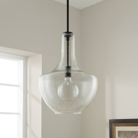 Kichler Lighting Everly Collection 1-light Olde Bronze Pendant 13.75 inch Diameter - 20" x 13.75"
