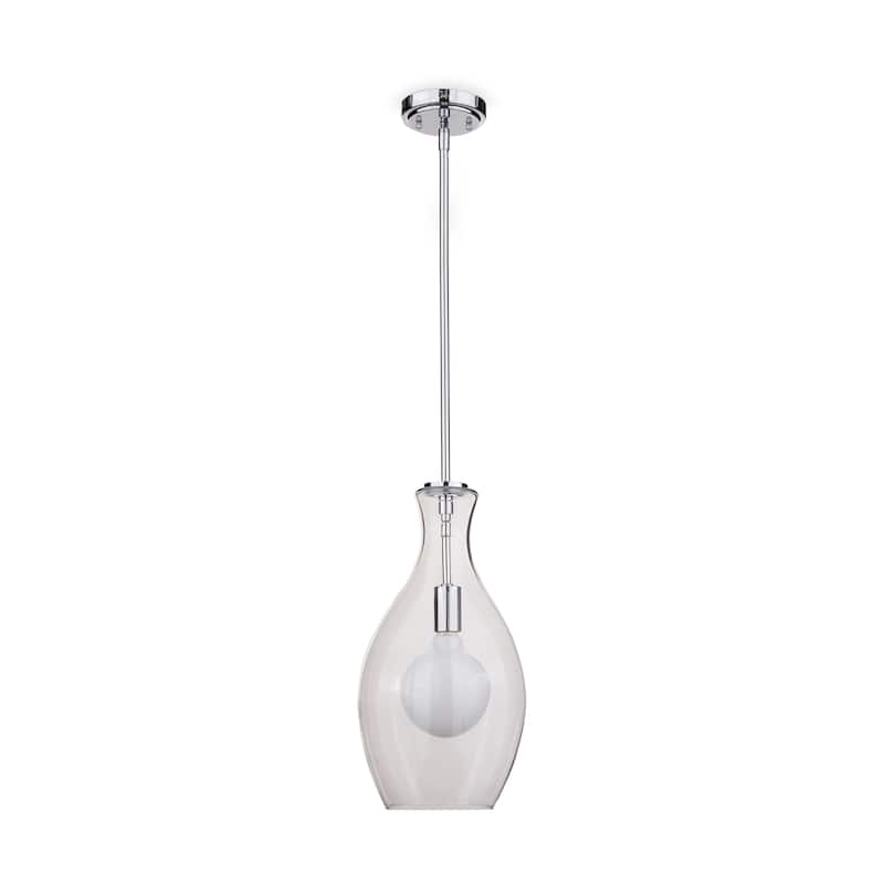 Kichler Lighting Everly Collection 1-light Chrome Pendant 8.75 inch Diameter