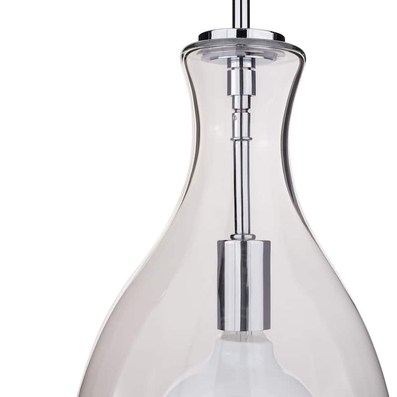 Kichler Lighting Everly Collection 1-light Chrome Pendant 8.75 inch Diameter