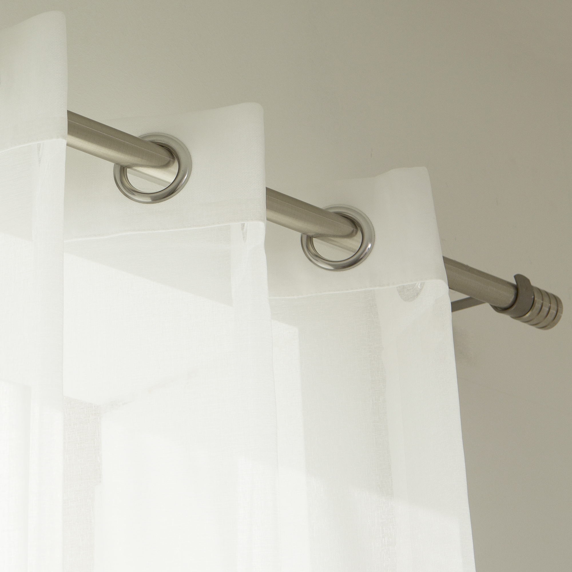 Aurora Home Mix \u0026 Match Arrow Print Room Darkening and Sheer 4 Piece  Curtain Panel Set - 52\, image size:2000x2000