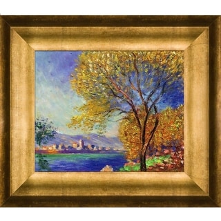 La Pastiche Claude Monet 'antibes, View Of Salis' Hand Painted Framed 