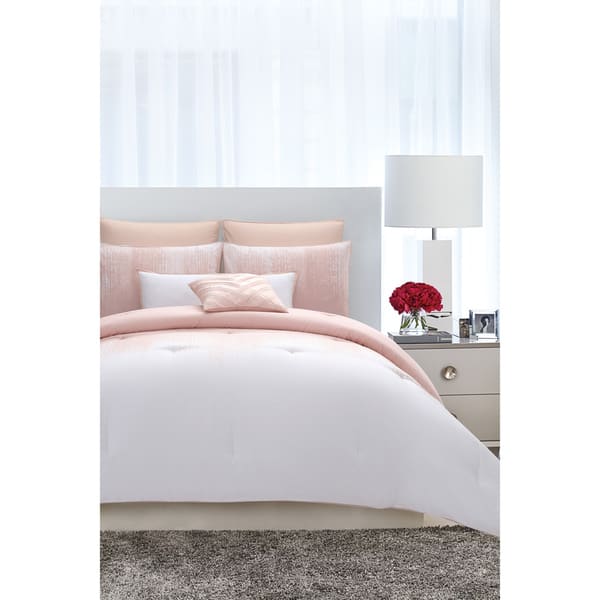 Shop Vince Camuto Lyon Two Tone Brushstroke Comforter Set Free