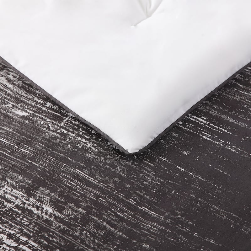 Vince Camuto Lyon Two-tone Brushstroke Comforter Set