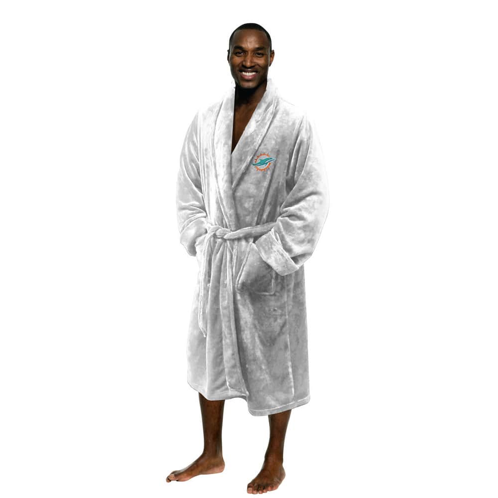 NFL Miami Dolphins Men's L/XL Silk Touch Robe