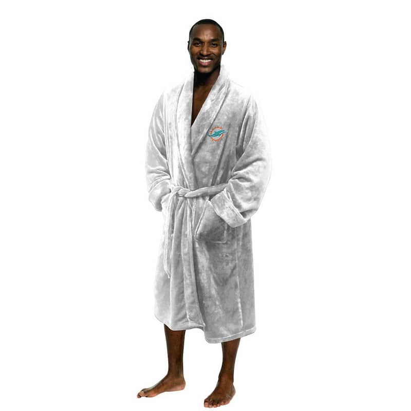 NFL Miami Dolphins Men's L/XL Silk Touch Robe