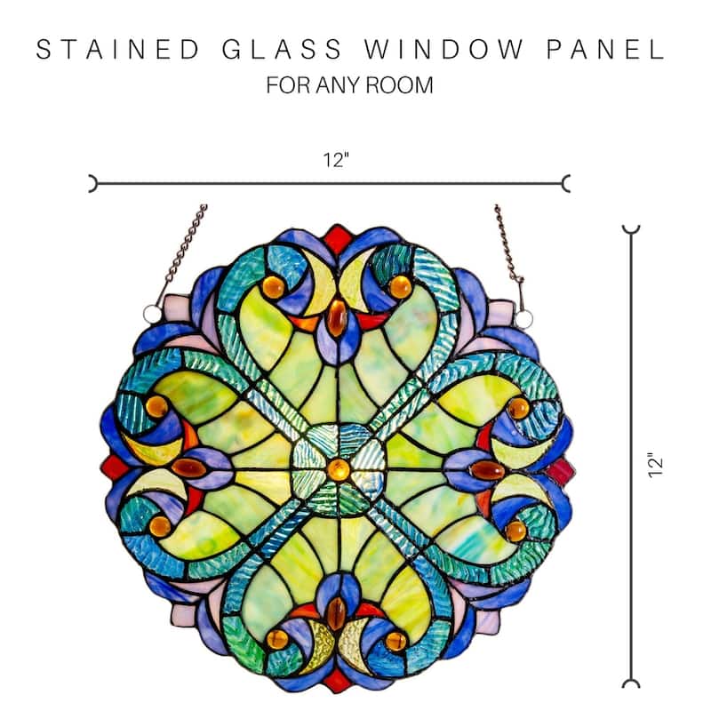 River of Goods Mini Halston Glass 12-inch Panel