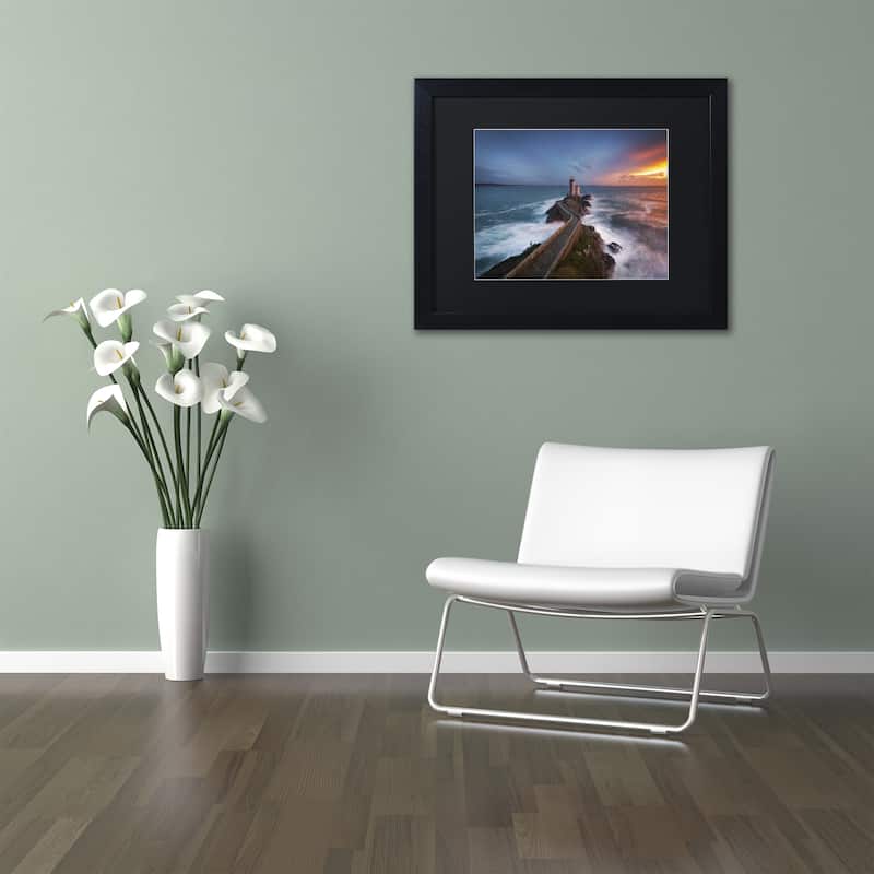 Mathieu Rivrin 'Red of Pleasure' Matted Framed Art
