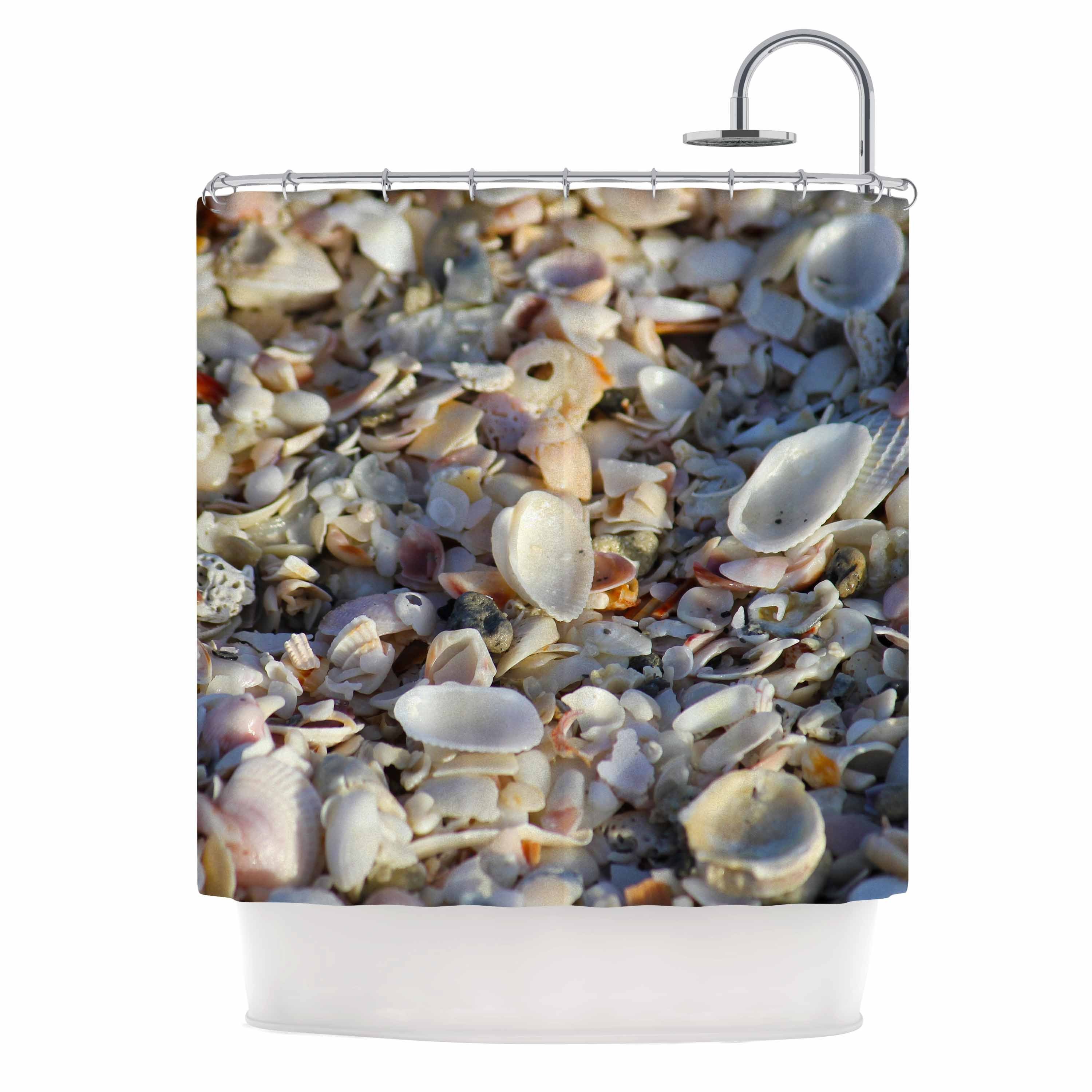 Shop Kess Inhouse Philip Brown Seashells On The Beach Shower