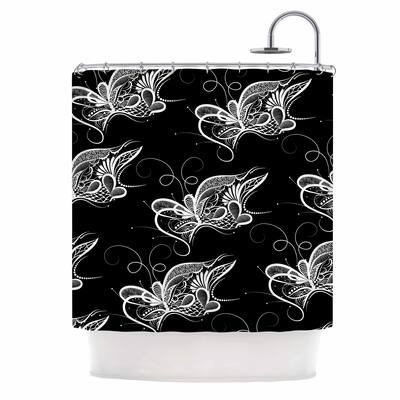 KESS InHouse Maria Bazarova 'Butterfly' Shower Curtain (69x70) - 69 x 70