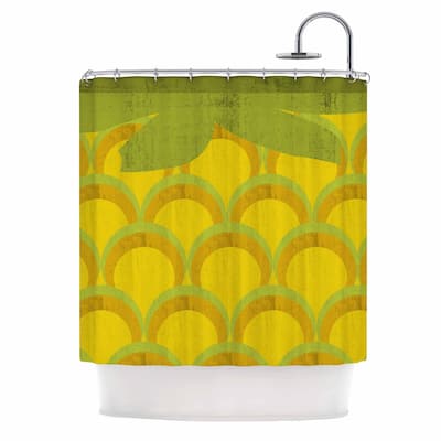 KESS InHouse Kathleen Kelly 'Pineapple' Shower Curtain (69x70) - 69 x 70