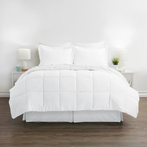 Simply Soft 8-piece Bed-in-a-Bag - White - Twin