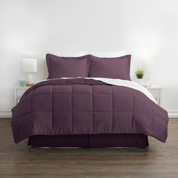 Simply Soft 8-piece Bed-in-a-Bag - Purple - California King