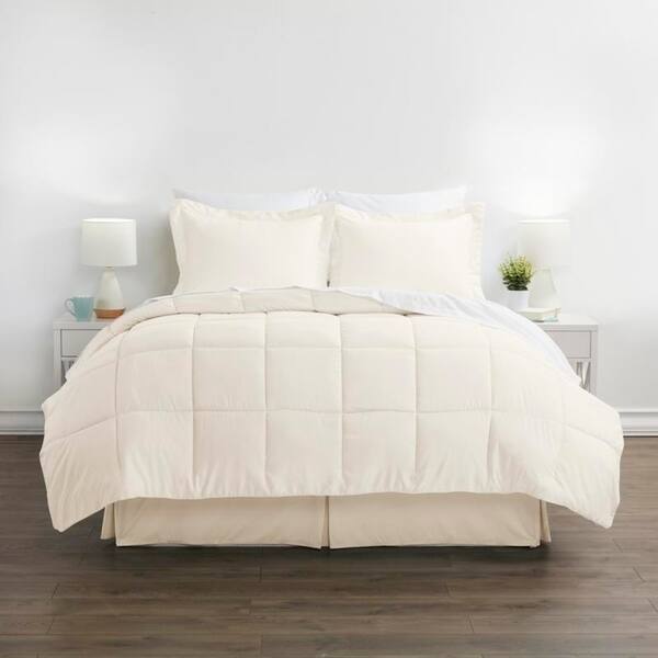 Simply Soft 8-piece Bed-in-a-Bag - Ivory - Full