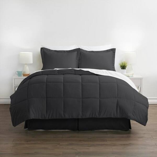 Simply Soft 8-piece Bed-in-a-Bag - Grey - California King