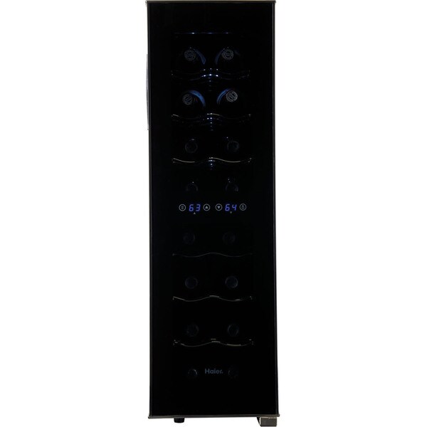 Haier Black 16bottle Dual Zone Wine Cellar Free Shipping Today