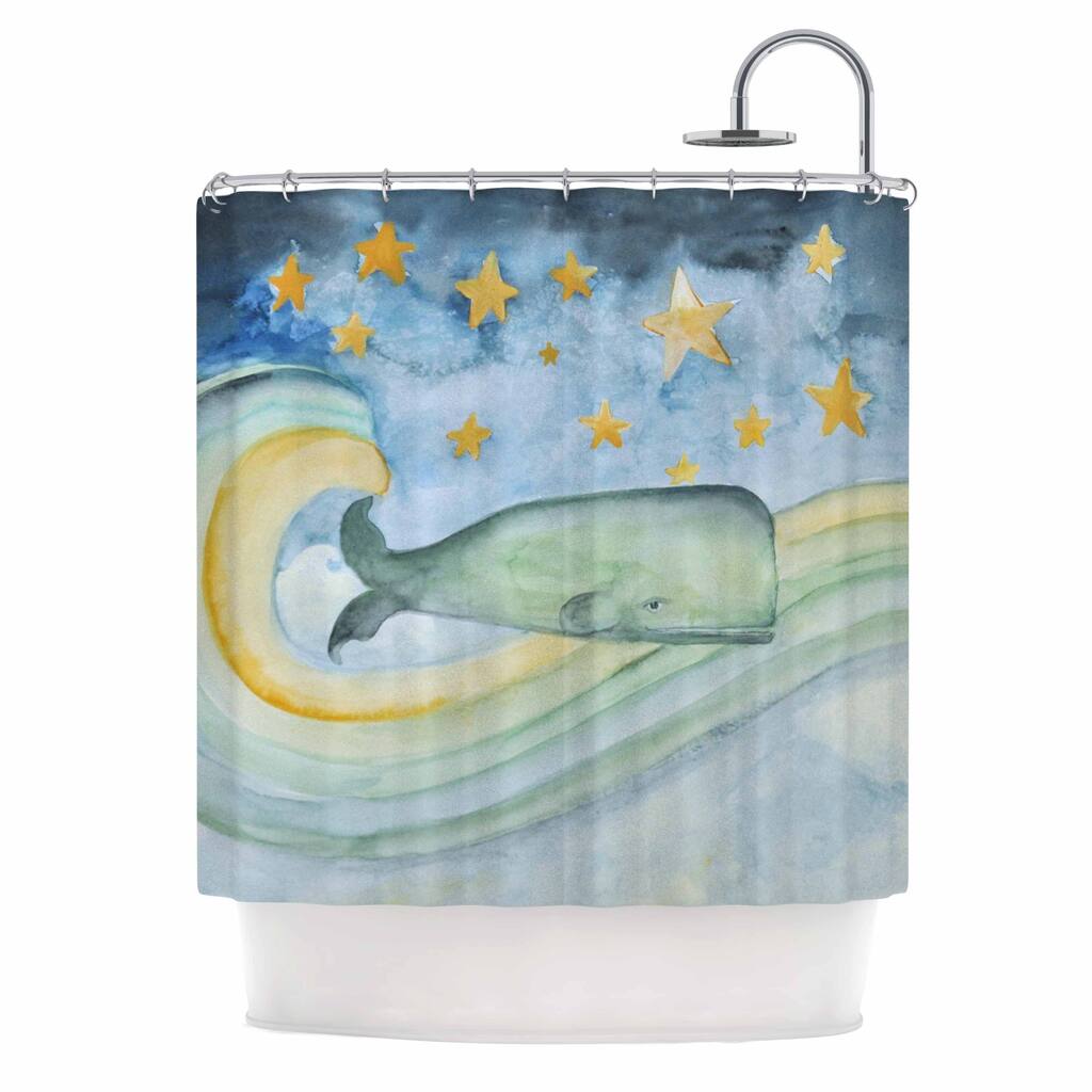 KESS InHouse Jennifer Rizzo 'Swimming With The Stars' Shower Curtain (69x70) - 69 x 70