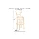 Carbon Loft Sircar Bar Height Bar Stool - Thumbnail 4