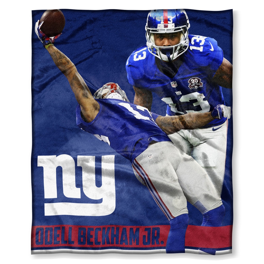 NFL 575 NY Giants Odell Beckham Jr Silk Touch Throw Overstock 12098773
