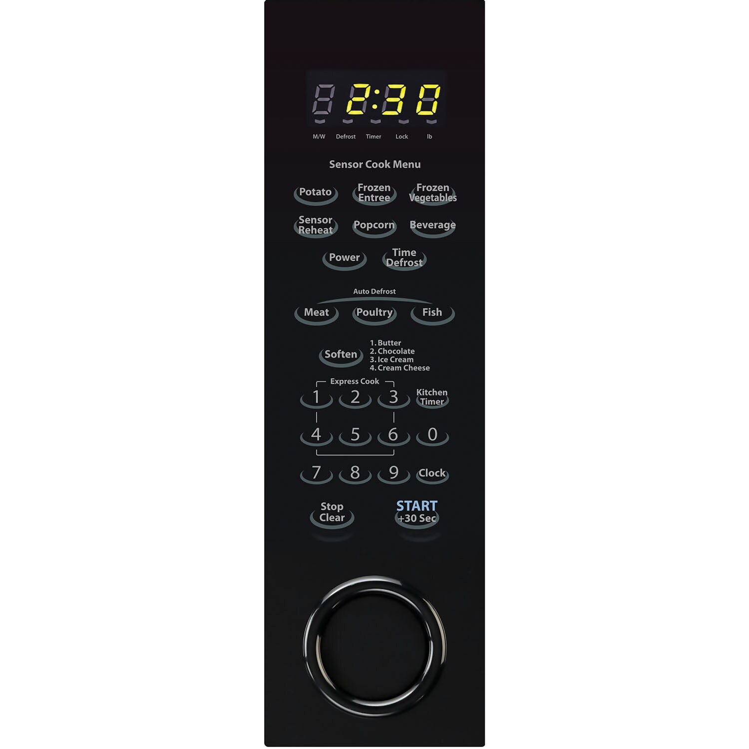 Sharp® Carousel® 1.1 Cu. Ft. Black Countertop Microwave Oven