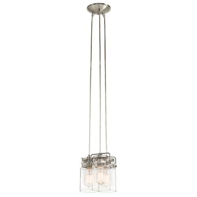 Kichler Lighting Brinley Collection 3-light Brushed Nickel Pendant