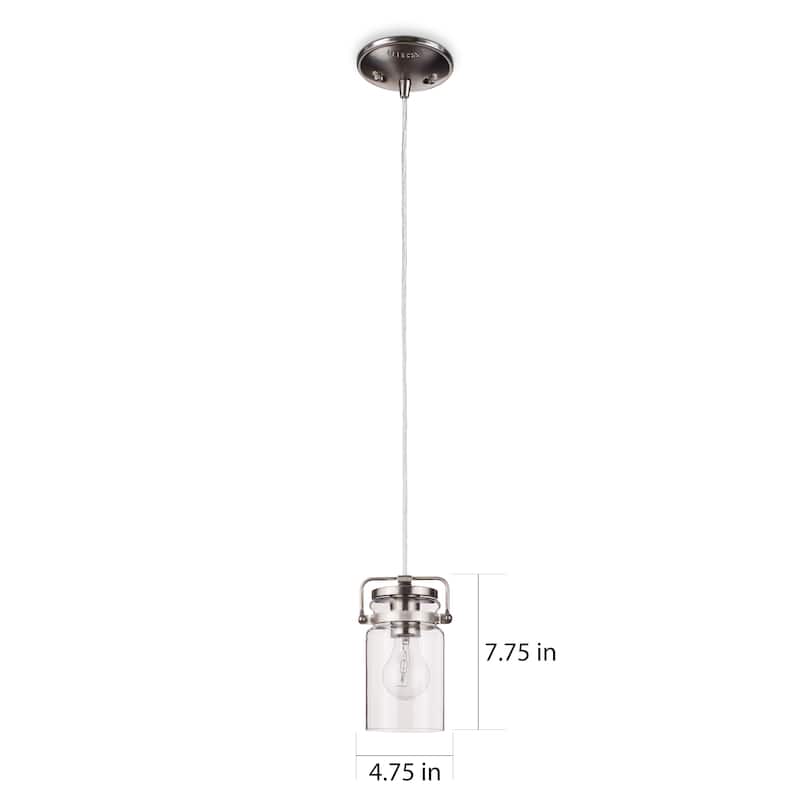Kichler Lighting Brinley Collection 1-light Brushed Nickel Mini Pendant