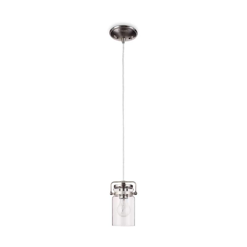Kichler Lighting Brinley Collection 1-light Brushed Nickel Mini Pendant