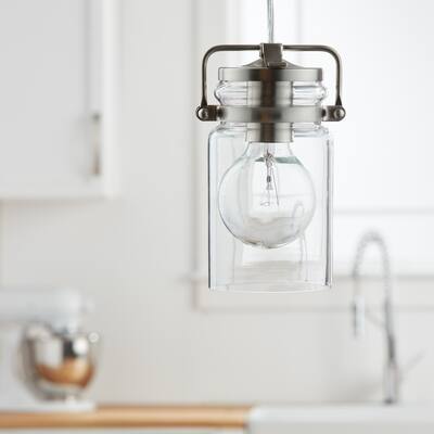 Kichler Lighting Brinley Collection 1-light Brushed Nickel Mini Pendant