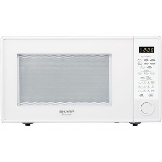Sharp Carousel White 1.8 Cu. Ft. 1100W Countertop Microwave Oven - Bed ...