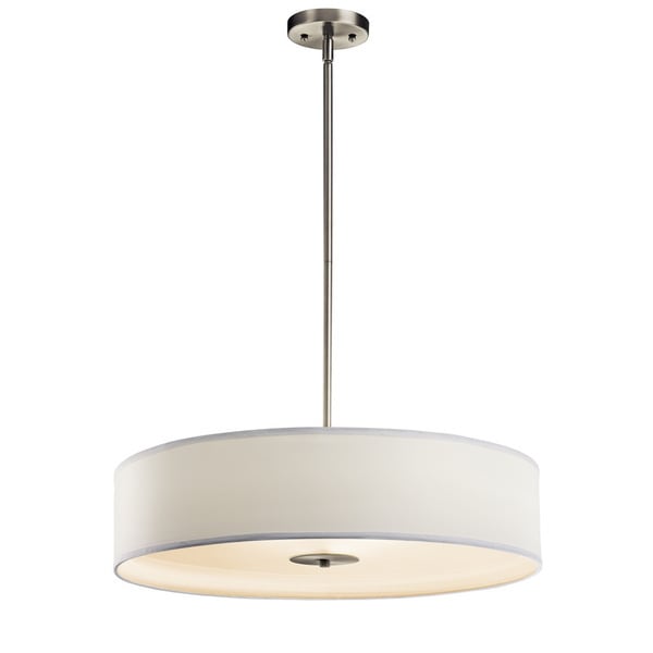 Kichler Lighting Transitional 3 Light Brushed Nickel Pendant Kichler Lighting Transitional 3 Light Brushed Nickel Pendant Semi Flush Mount N