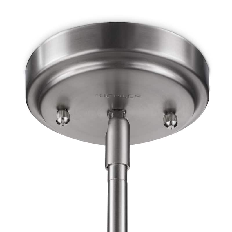 Kichler Lighting Everly Collection 1-light Brushed Nickel Pendant 10.5 inch Diameter