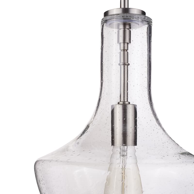 Kichler Lighting Everly Collection 1-light Brushed Nickel Pendant 10.5 inch Diameter
