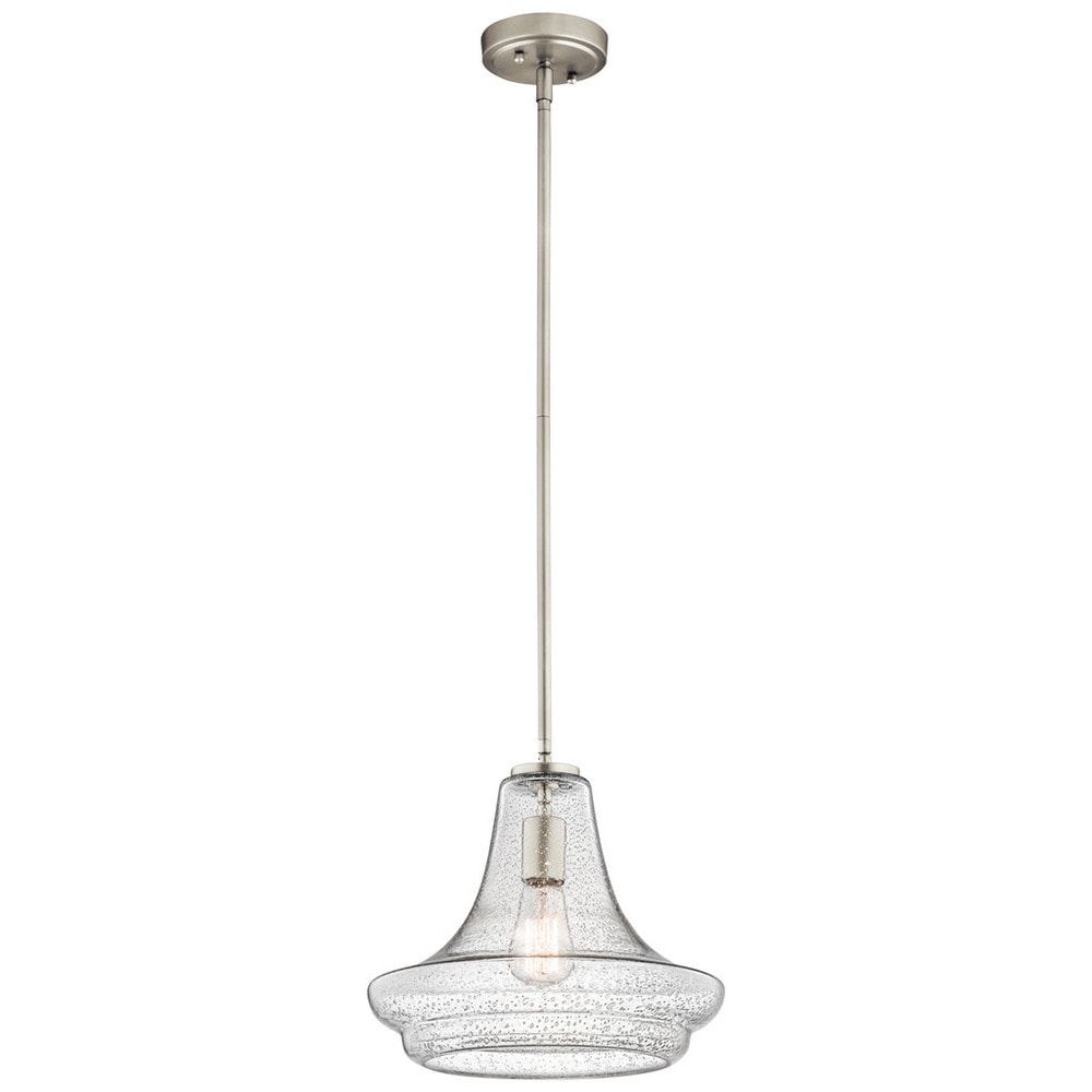 Lighting Everly Collection 1 light Betsy Brushed Nickel 15 14 High Touch