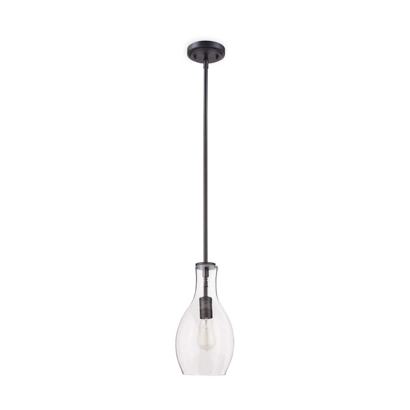 Kichler Lighting Everly Collection 1-light Olde Bronze Pendant 7 inch Diameter