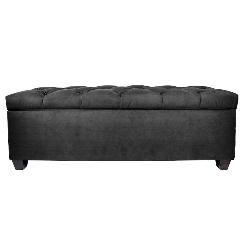 MJL Furniture-Sole Secret Obsession Diamond-tufted Shoe Storage Bench