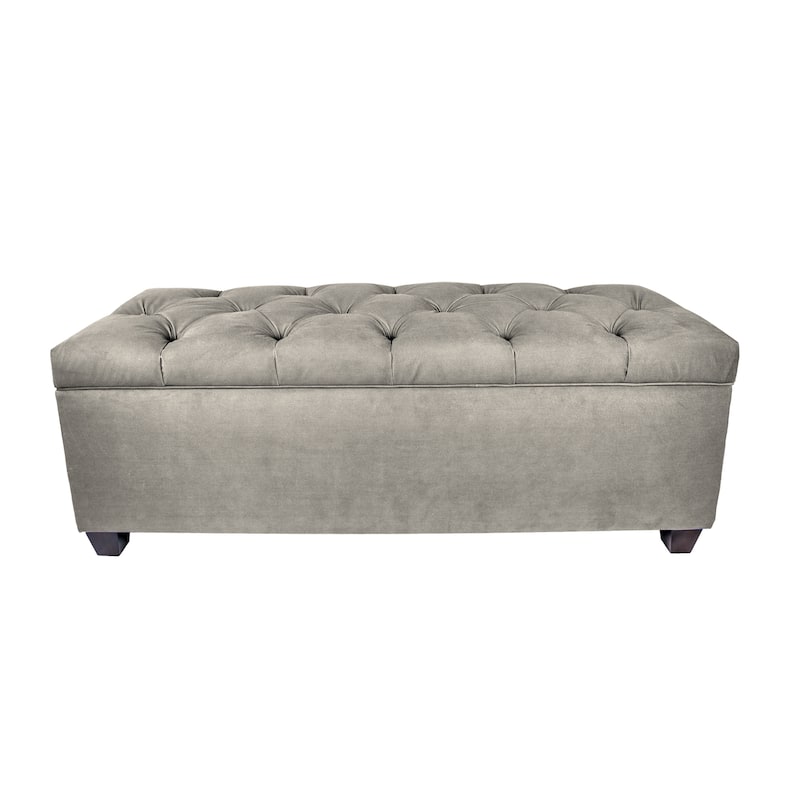 MJL Furniture-Sole Secret Obsession Diamond-tufted Shoe Storage Bench