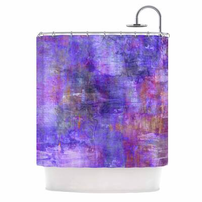 KESS InHouse Ebi Emporium 'Purple Fog' Shower Curtain (69x70) - 69 x 70
