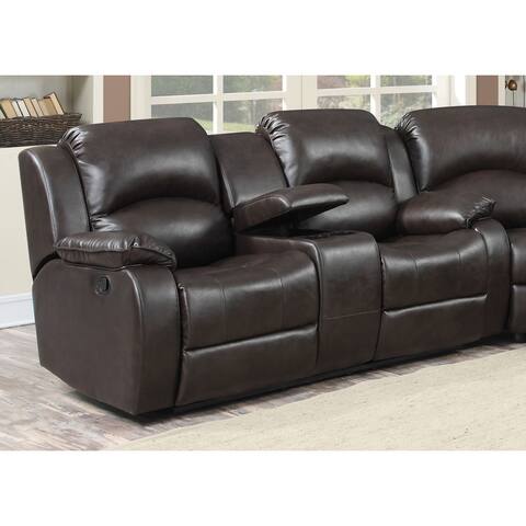 Samara Transitional Reclining Loveseat with Storage Console and Cup Holders