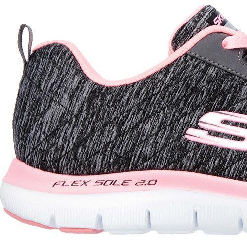skechers flex appeal 2.0 black coral